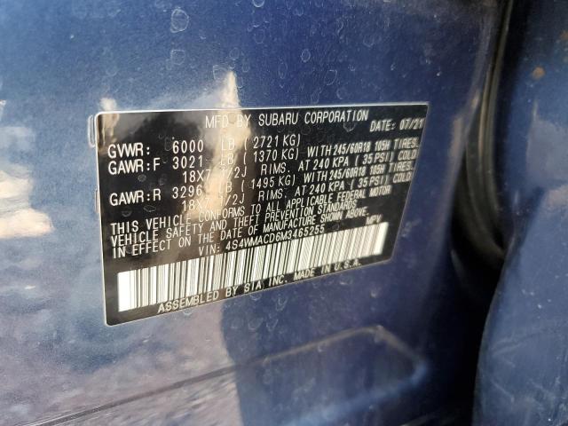 2021 SUBARU ASCENT PRE - 4S4WMACD6M3465255
