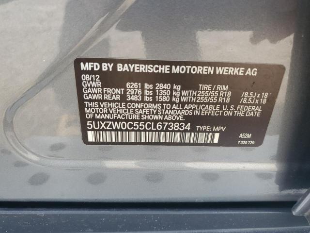 2012 BMW X5 xDrive35D VIN: 5UXZW0C55CL673834 Lot: 59577704