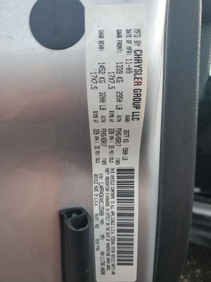 1J4PR4GK4AC125080 2010 Jeep Grand Cherokee Laredo