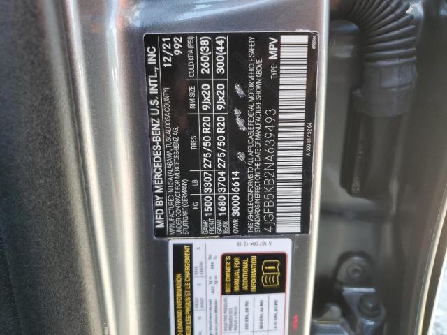 2022 MERCEDES-BENZ GLE 450 4M - 4JGFB5KB2NA639493