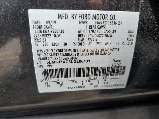 VIN 5LM5J7XC3LGL06433 2020 Lincoln Aviator, Reserve no.14