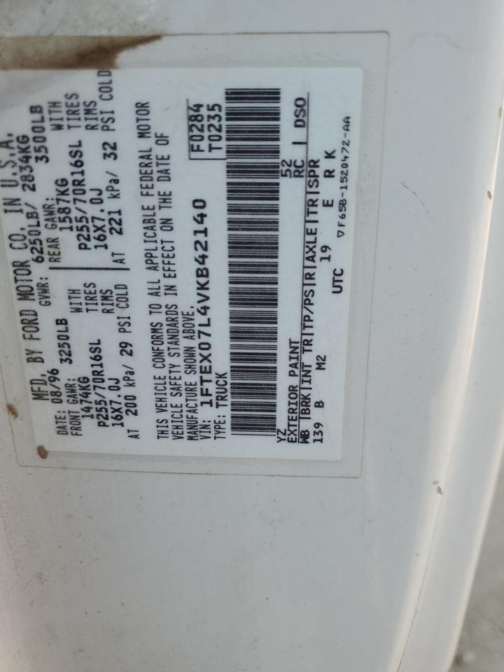 1FTEX07L4VKB42140 1997 Ford F150