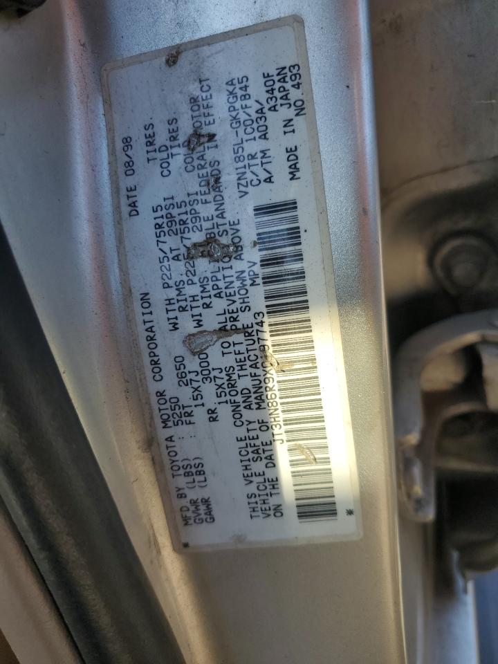 JT3HN86R9X0197743 1999 Toyota 4Runner Sr5