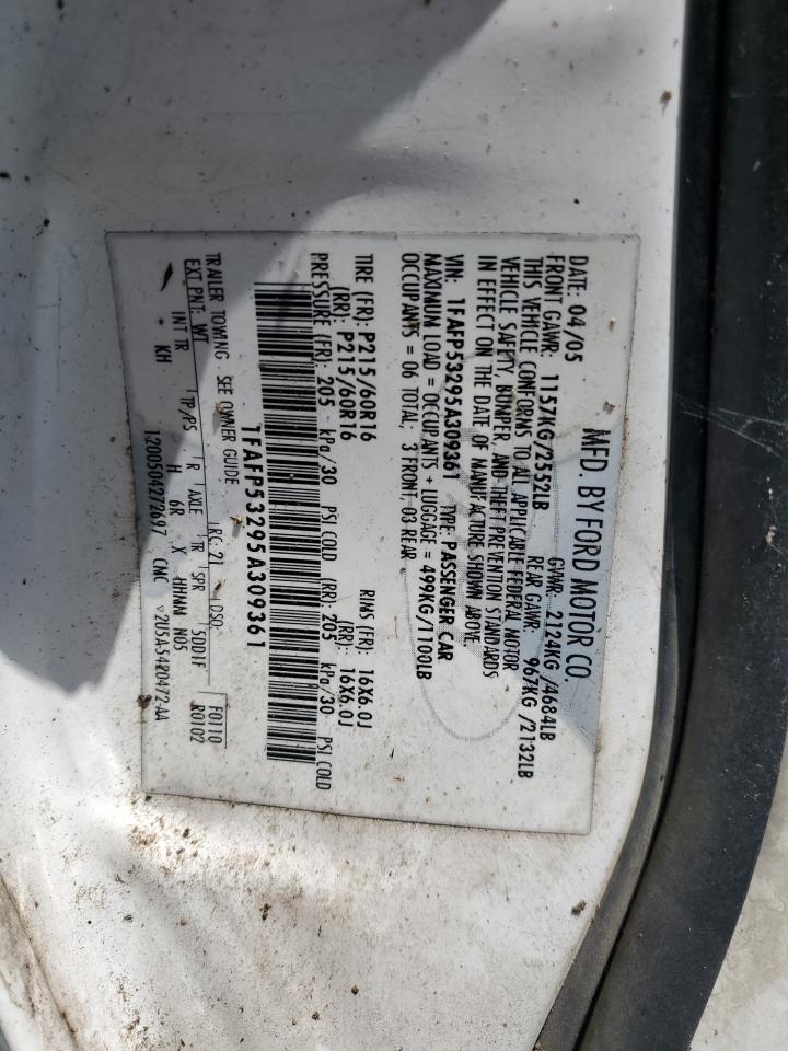 1FAFP53295A309361 2005 Ford Taurus Se