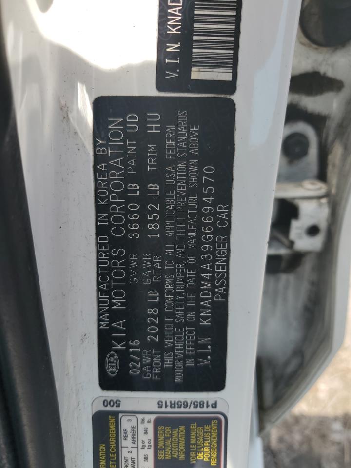 KNADM4A39G6694570 2016 Kia Rio Lx