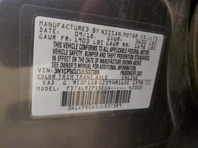 2018 NISSAN KICKS S - 3N1CP5CU3JL537389