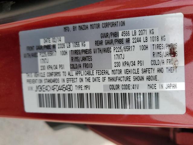 VIN JM3KE4CY4F0445490 2015 Mazda CX-5, Touring no.14