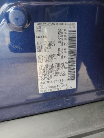 2018 Nissan Rogue S VIN: 5N1AT2MT4JC738939 Lot: 62961384