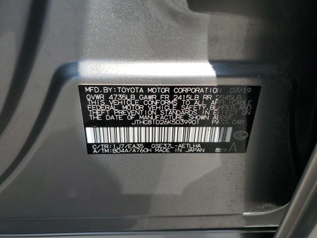 2019 Lexus Is 300 VIN: JTHC81D26K5039901 Lot: 61297564