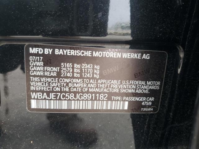 VIN WBAJE7C58JG891182 2018 BMW 5 Series, 540 XI no.12