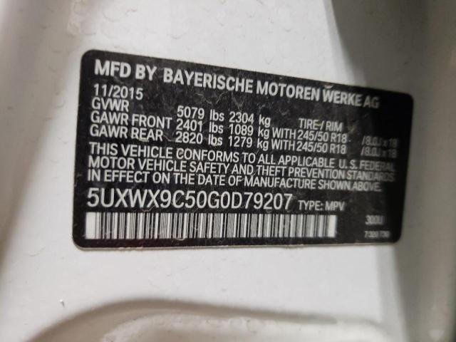 VIN 5UXWX9C50G0D79207 2016 BMW X3, Xdrive28I no.13