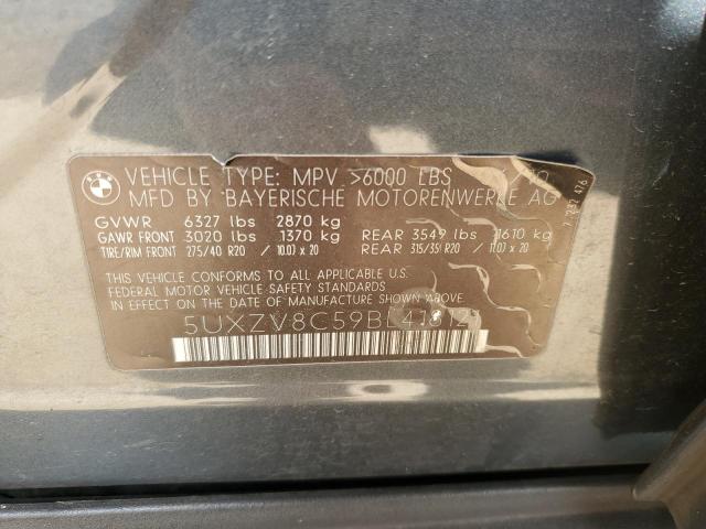 2011 BMW X5 xDrive50I VIN: 5UXZV8C59BL418121 Lot: 62051704