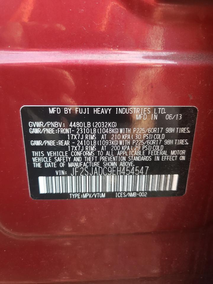 JF2SJADC9EH454547 2014 Subaru Forester 2.5I Premium