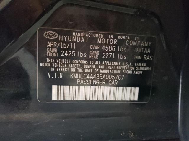 2011 Hyundai Sonata Hybrid VIN: KMHEC4A48BA005767 Lot: 61905594