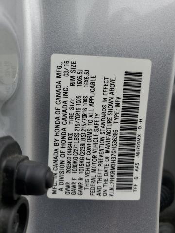 2016 HONDA CR-V LX - 2HKRM3H37GH536386