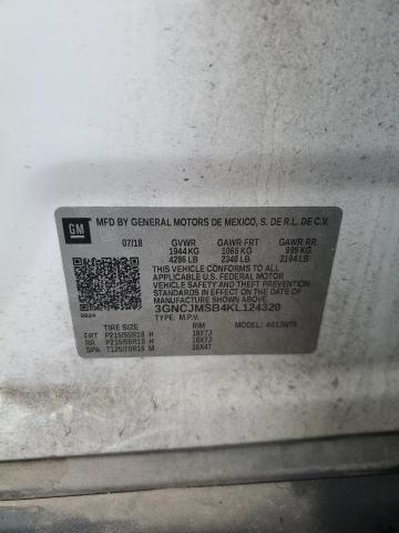 2019 CHEVROLET TRAX PREMI 3GNCJMSB4KL124320