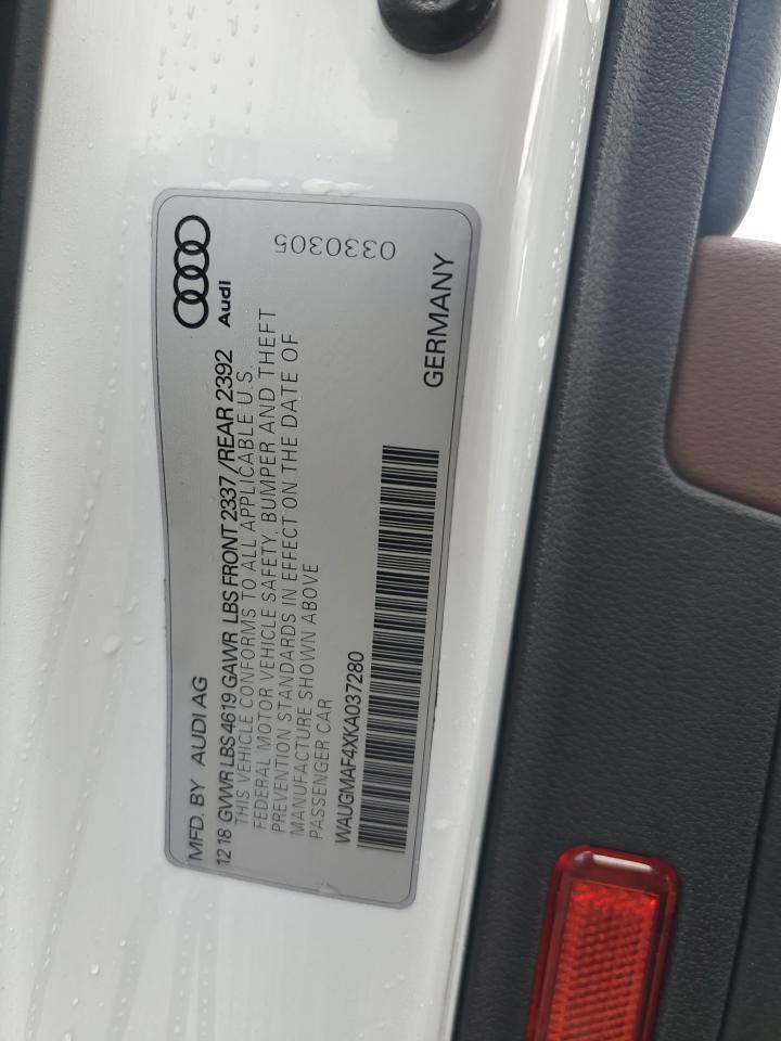 WAUGMAF4XKA037280 2019 Audi A4 Premium