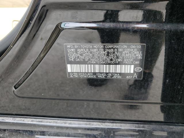 2010 Lexus Es 350 VIN: JTHBK1EG6A2393019 Lot: 62427884