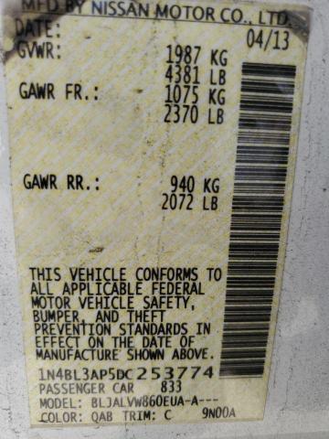 1N4BL3AP5DC253774 2013 Nissan Altima 3.5S