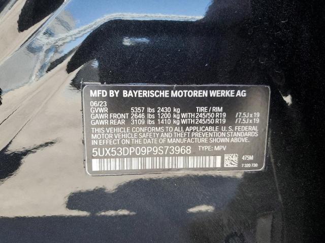 VIN 5UX53DP09P9S73968 2023 BMW X3, Xdrive30I no.13