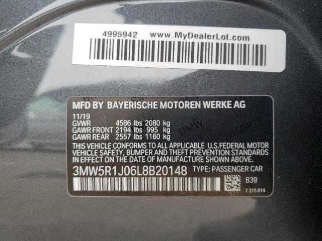 3MW5R1J06L8B20148 2020 BMW 3 SERIES - Image 12