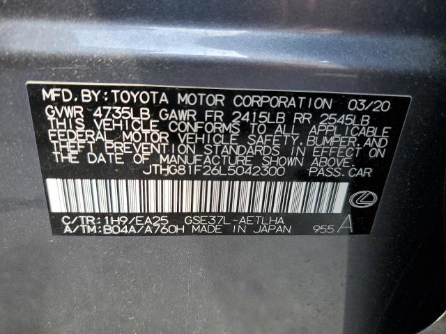 2020 LEXUS IS 300 F-S JTHG81F26L5042300