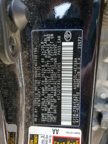 2020 Toyota Avalon Xle VIN: 4T1J21FBXLU018365 Lot: 60771544