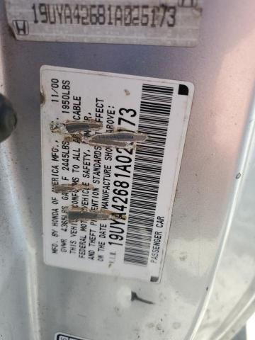 2001 Acura 3.2Cl Type-S VIN: 19UYA42681A026173 Lot: 61766974