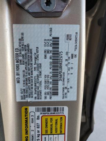 VIN 3FA6P0LU8HR325775 2017 Ford Fusion, Se Hybrid no.12