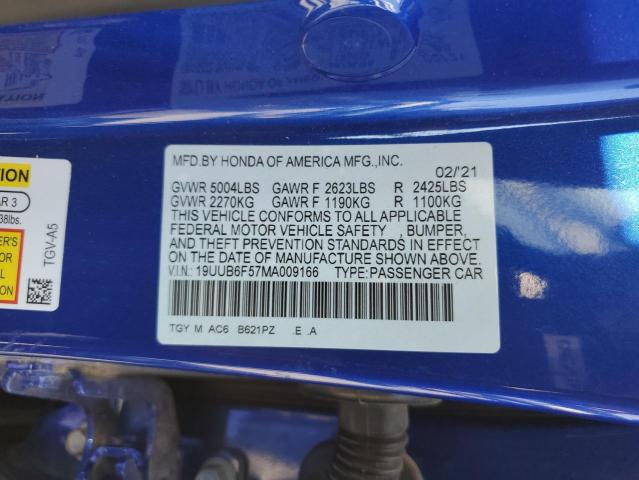 2021 ACURA TLX TECH A - 19UUB6F57MA009166