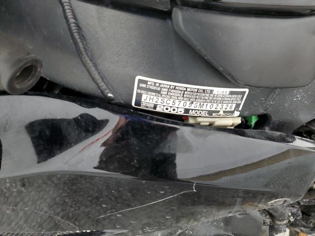 2005 HONDA CBR1000 RR JH2SC57095M102326