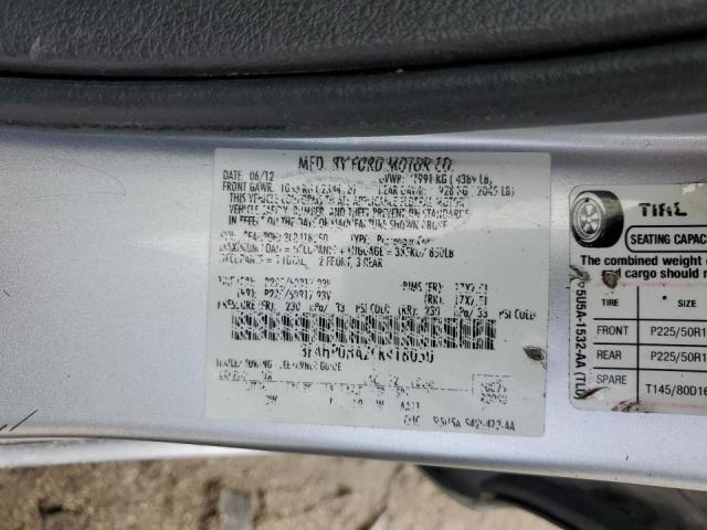 2012 Ford Fusion Se VIN: 3FAHP0HA2CR418050 Lot: 62489734