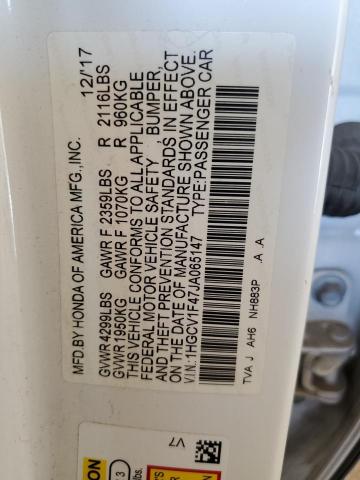 2018 HONDA ACCORD EX - 1HGCV1F47JA065147