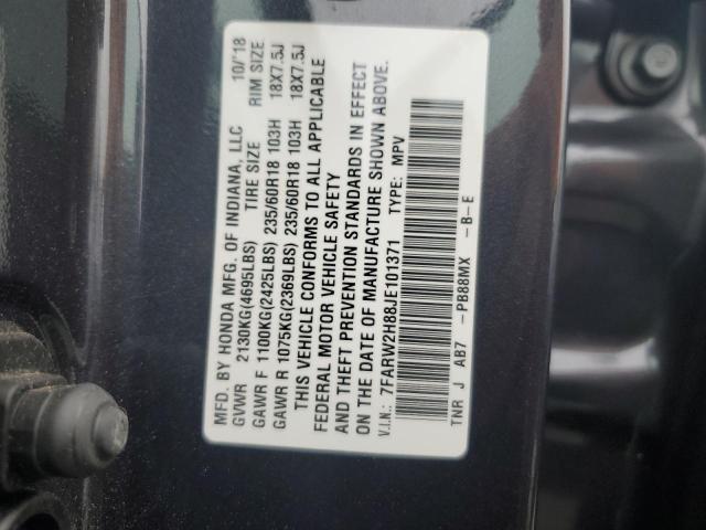 2018 HONDA CR-V EXL - 7FARW2H88JE101371