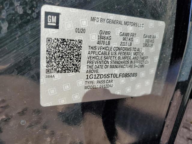 2020 Chevrolet Malibu Lt VIN: 1G1ZD5ST0LF085089 Lot: 60827054