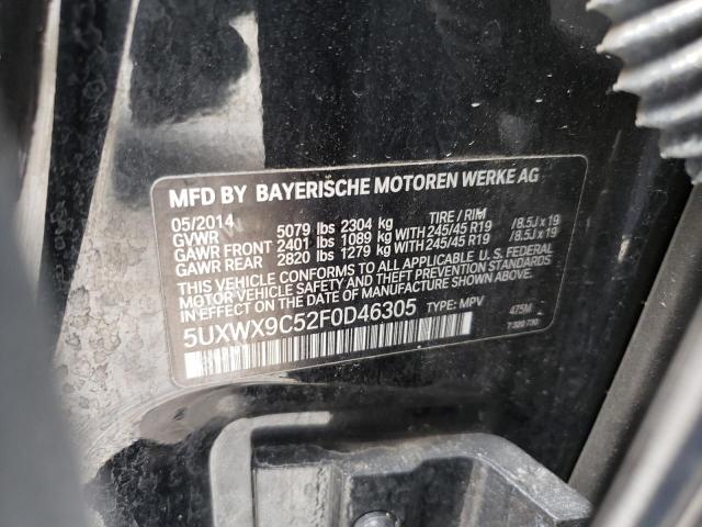 VIN 5UXWX9C52F0D46305 2015 BMW X3, Xdrive28I no.13