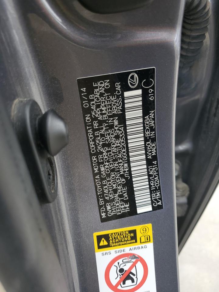 JTHBW1GG0E2053341 2014 Lexus Es 300H