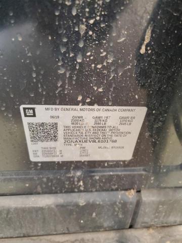 2020 Chevrolet Equinox Lt VIN: 2GNAXUEV8L6101768 Lot: 61494964