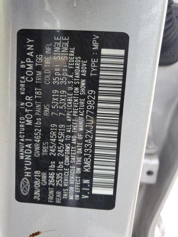 2018 HYUNDAI TUCSON VAL - KM8J33A2XJU779829