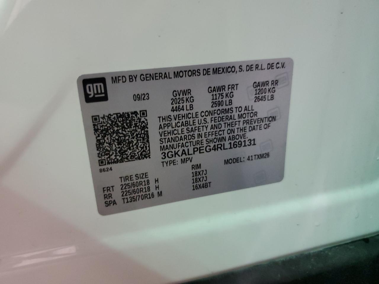 3GKALPEG4RL169131 2024 GMC Terrain Slt