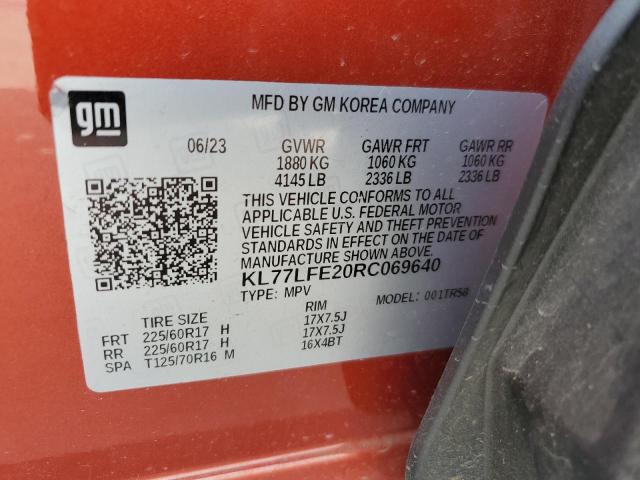 VIN KL77LFE20RC069640 2024 Chevrolet Trax, LS no.14