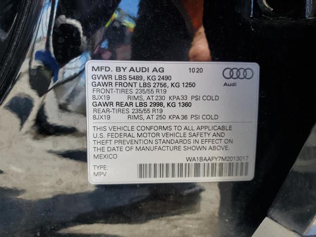 2021 Audi Q5 Premium Plus VIN: WA1BAAFY7M2013017 Lot: 62541434