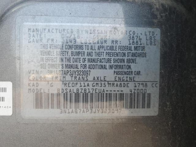 2018 NISSAN SENTRA S - 3N1AB7AP3JY323097
