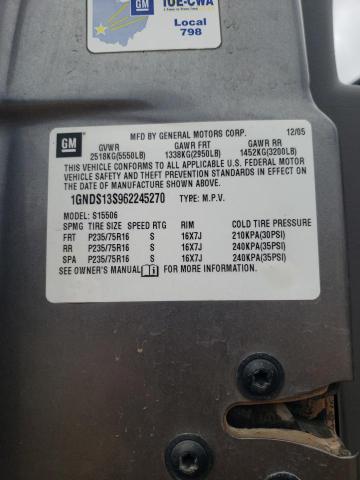 2006 Chevrolet Trailblazer Ls VIN: 1GNDS13S962245270 Lot: 61548074