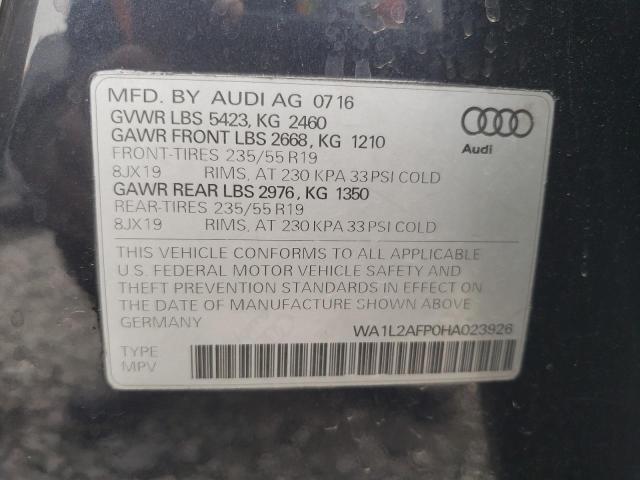 VIN WA1L2AFP0HA023926 2017 Audi Q5, Premium Plus no.13