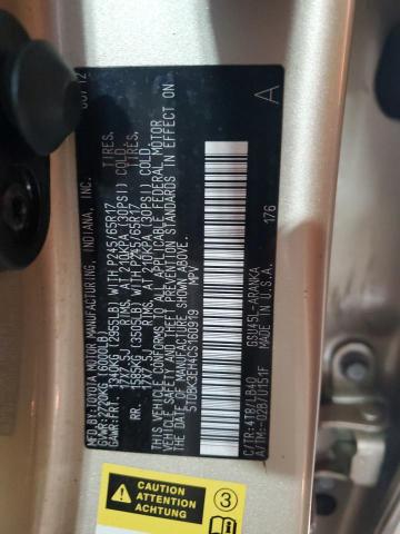 2012 Toyota Highlander Base VIN: 5TDBK3EH4CS160919 Lot: 62221984