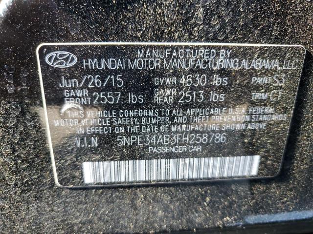 2015 HYUNDAI SONATA SPO - 5NPE34AB3FH258786