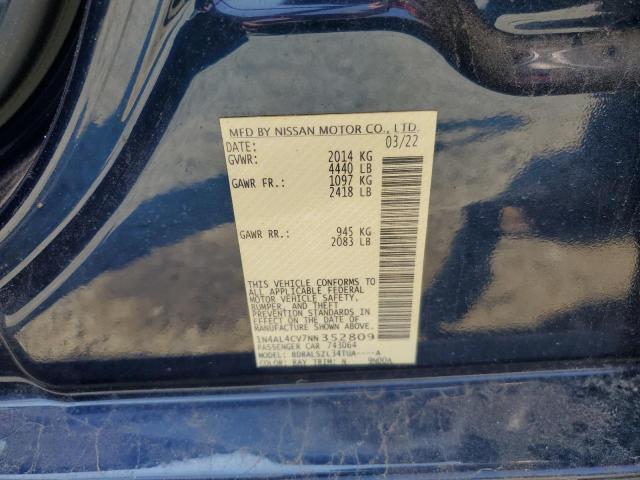 2022 NISSAN ALTIMA SR - 1N4AL4CV7NN352809