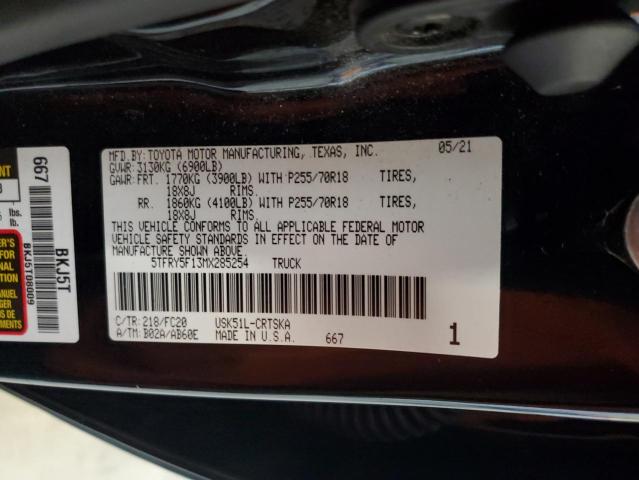 2021 TOYOTA TUNDRA DOU - 5TFRY5F13MX285254