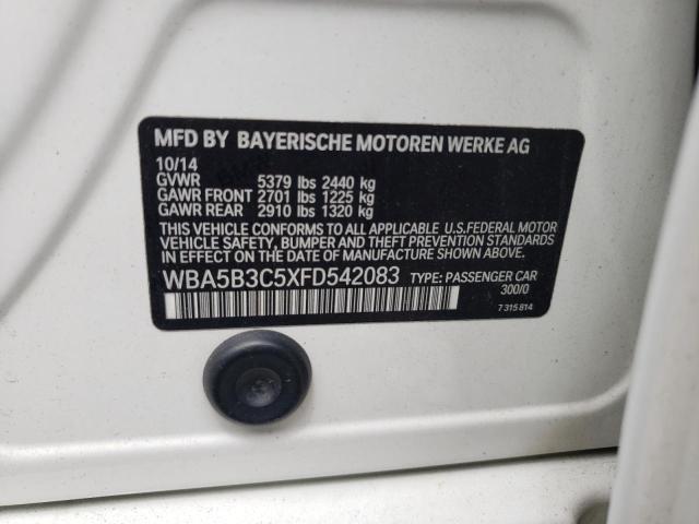 VIN WBA5B3C5XFD542083 2015 BMW 5 Series, 535 XI no.12